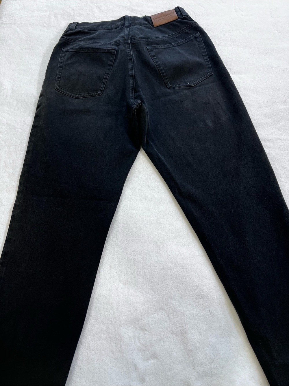 Lauren Jeans Co. Ralph Lauren Black Straight Leg Stretch Jeans Size 8 - Picture 8 of 9
